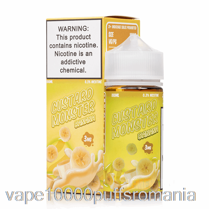 Vape Romania Banana - Crema Monstru - 100ml 0mg